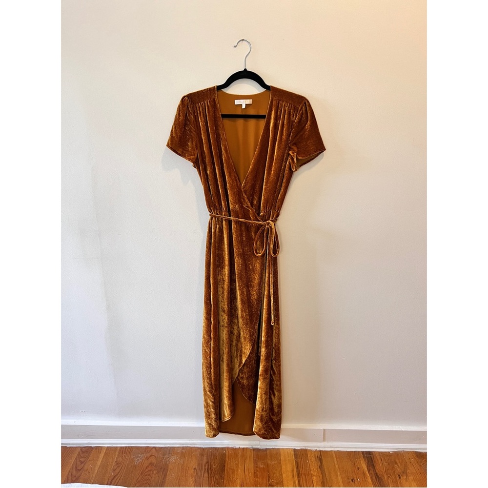 Velvet Wrap Dress
